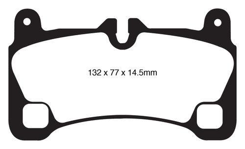 EBC DP41836R Yellowstuff Rear Brake Pads, Porsche Cayenne 4.8 Turbo 2008