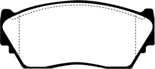EBC DP2892 Greenstuff 2000 Front Brake Pads, Nissan NX 1.6 1991-1993