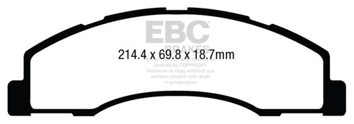 EBC DP63004 Greenstuff 6000 Elite Front Brake Pads, Ford Econoline E150 4.6 2008+