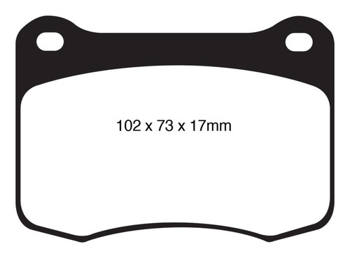EBC DP41820R Yellowstuff Rear Brake Pads, Lexus IS-F 5.0 2008+