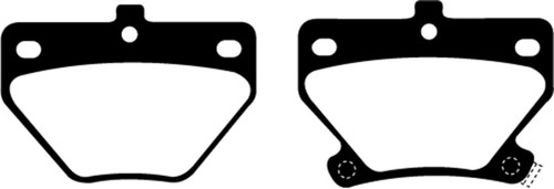 EBC DP21326 Greenstuff 2000 Rear Brake Pads, Pontiac Vibe 1.8 GT 2002-2008