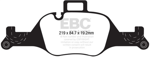 EBC DP22289 Greenstuff 2000 Front Brake Pads, BMW 530 G30 2017+