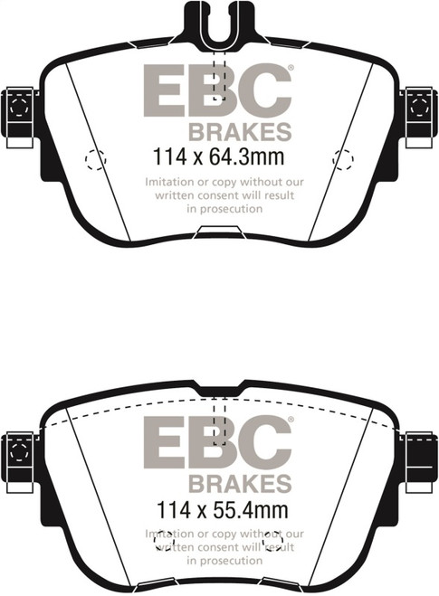 EBC DP22297 Greenstuff 2000 Rear Brake Pads, Mercedes-Benz E300 (W213) 2017+