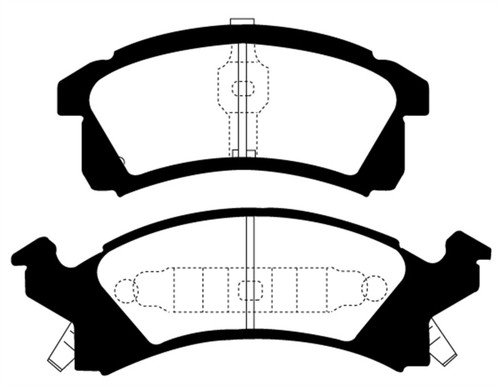 EBC DP41174R Yellowstuff Front Brake Pads, Buick Skylark 2.3 1991-1995
