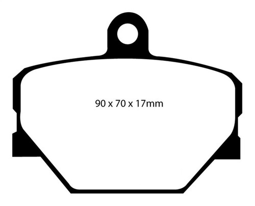 EBC DP31287C Redstuff Ceramic Front Brake Pads, Smart Fortwo 1.0 2008+