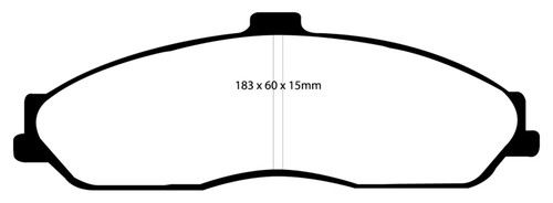 EBC DP51162NDX Bluestuff Front Brake Pads, Cadillac XLR 4.6 2003-2004