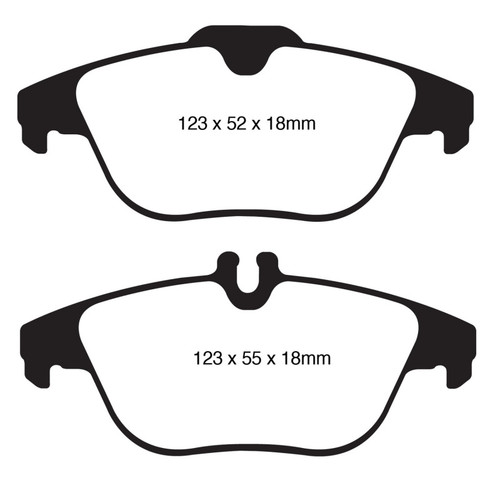 EBC DP41990R Yellowstuff Rear Brake Pads, Mercedes-Benz C250 (W204) 1.8 Turbo 2012-2014