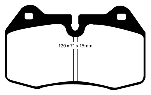 EBC DP51644NDX Bluestuff Front Brake Pads, Infiniti G35 3.5 (Manual) (Brembo) 2003-2004
