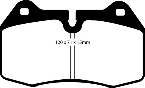 EBC DP41644R Yellowstuff Front Brake Pads, Infiniti G35 3.5 (Manual) (Brembo) 2003-2004