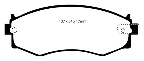 EBC DP3792C Redstuff Ceramic Front Brake Pads, Infiniti G20 2.0 1991-1997