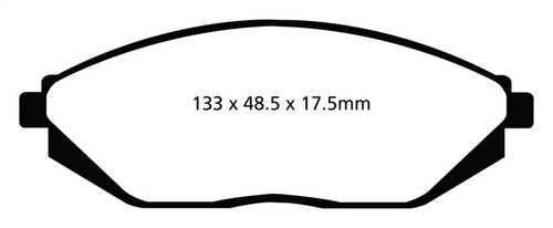 EBC DP22097 Greenstuff 2000 Front Brake Pads, Chevrolet Spark 1.2 (Mexico) 2012-2016