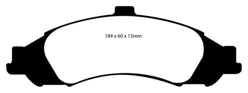 EBC DP31721C Redstuff Ceramic Front Brake Pads, Pontiac GTO 5.7 (Solid Rear Rotors) 2003-2004