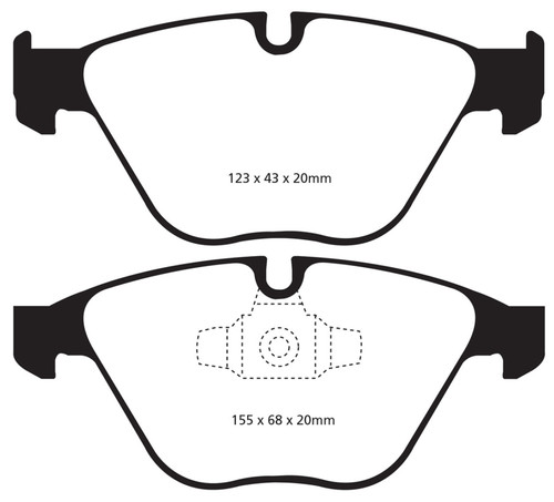 EBC DP31512C Redstuff Ceramic Front Brake Pads, BMW X1 2.0 Turbo (28i) 2013+