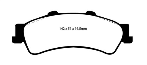 EBC DP61630 Greenstuff 6000 Elite Rear Brake Pads, Chevrolet Astro Van 2WD 2003-2005