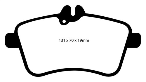 EBC DP21580 Greenstuff 2000 Front Brake Pads, Mercedes-Benz B200 2.0 2008-2009