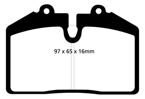 EBC DP41013R Yellowstuff Front Brake Pads, Porsche 911 (964) 3.6 Carrera RS America 1992-1993