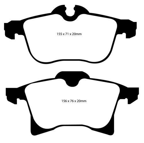 EBC DP21520 Greenstuff 2000 Front Brake Pads, Saturn Astra 1.8 2008-2009