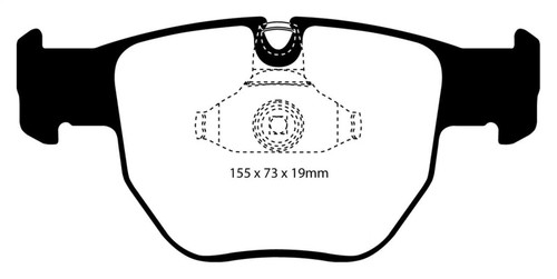 EBC DP61463 Greenstuff 6000 Elite Front Brake Pads, Land Rover Range Rover 4.4 2003-2005
