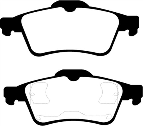 EBC DP21354 Greenstuff 2000 Rear Brake Pads, Mazda 3 2.0 2003-2005