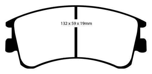 EBC DP31465C Redstuff Ceramic Front Brake Pads, Mazda 6 2.3 2003-2005