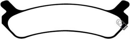 EBC DP21017 Greenstuff 2000 Rear Brake Pads, Hyundai Sonata 2.0 1992-1994