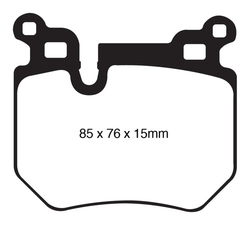 EBC DP21996 Greenstuff 2000 Rear Brake Pads, BMW 135 3.0 Twin Turbo 2008-2010