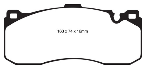 EBC DP31995C Redstuff Ceramic Front Brake Pads, BMW 135 3.0 Twin Turbo 2008-2010