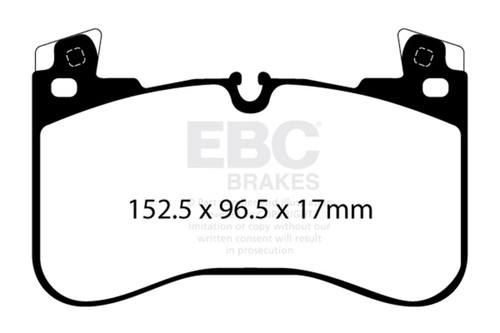 EBC DP62401 Greenstuff 6000 Elite Front Brake Pads, Land Rover Defender 90 2020+