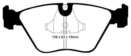 EBC DP5689NDX Bluestuff Front Brake Pads, BMW M3 3.0 (E36) 1992-1995