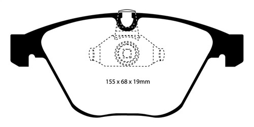 EBC DP41449R Yellowstuff Front Brake Pads, BMW M3 4.0 (E90) 2008-2010