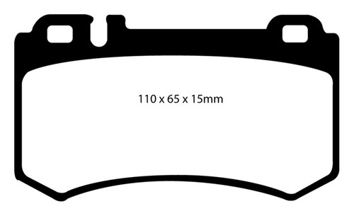 EBC DP41490R Yellowstuff Rear Brake Pads, Mercedes-Benz CL55 AMG 5.4 Supercharged 2003-2006