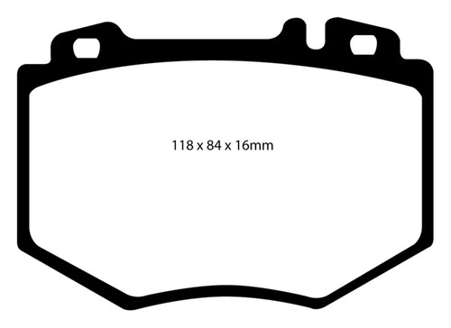 EBC 03-06 Mercedes-Benz CL600 5.5 Twin Turbo Yellowstuff Front Brake Pads