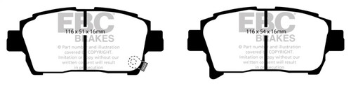 EBC DP41459R Yellowstuff Front Brake Pads, Scion XA 1.5 2003-2007