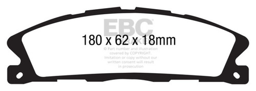 EBC DP21886 Greenstuff 2000 Front Brake Pads, Ford Flex 3.5 2013+