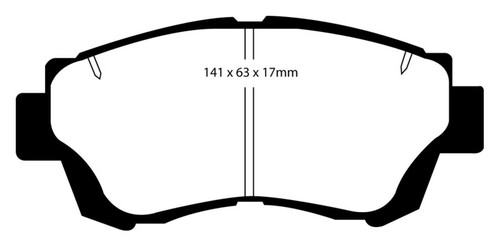 EBC DP4874R Yellowstuff Front Brake Pads, Lexus ES300 3.0 1992-1996