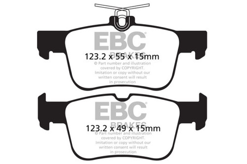 EBC DP22160 Greenstuff 2000 Rear Brake Pads, Ford Fusion 1.6 Turbo 2013+