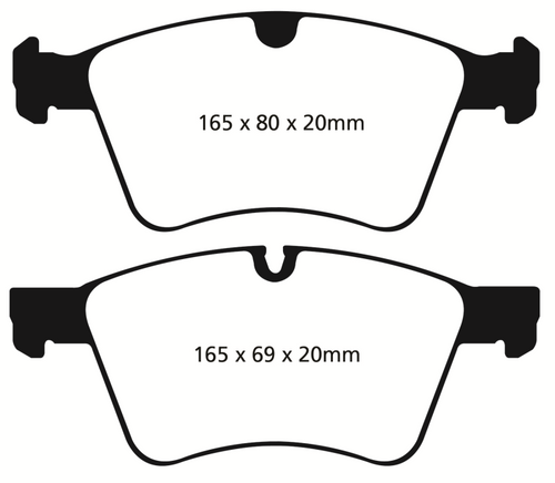 EBC DP41860R Yellowstuff Front Brake Pads, Mercedes-Benz GL320 3.0 TD (373mm Front Rotors) 2008-2010
