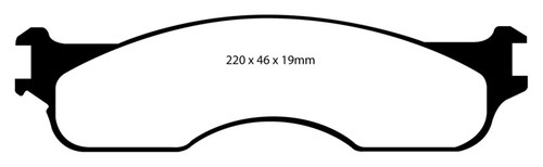 EBC DP61708 Greenstuff 6000 Elite Front Brake Pads, Dodge Ram SRT-10 8.3 2004