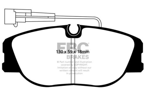 EBC DP4733R Yellowstuff Front Brake Pads, Alfa Romeo 155 2.0 Turbo 1992-1998