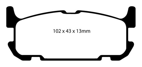 EBC 04-05 Mazda Miata MX5 1.8 (Sports Suspension) Redstuff Rear Brake Pads