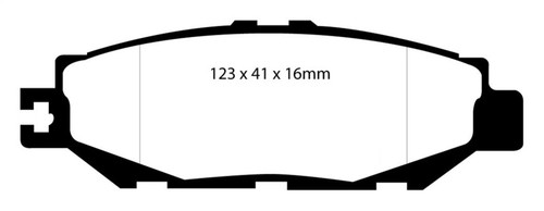 EBC DP31008C Redstuff Ceramic Rear Brake Pads, Lexus LS400 4.0 1993-1994
