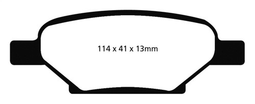 EBC DP31704C Redstuff Ceramic Rear Brake Pads, Chevrolet Cobalt 2.0 Supercharged 2004-2006
