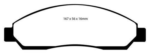 EBC DP41705R Yellowstuff Front Brake Pads, Chevrolet Colorado 2.8 2004-2006