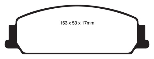 EBC DP41833R Yellowstuff Front Brake Pads, Pontiac G8 3.6 2008-2010