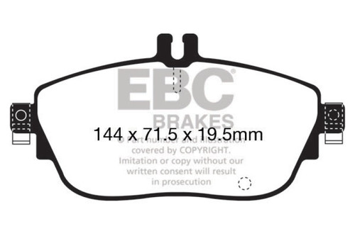 EBC DP22165 Greenstuff 2000 Front Brake Pads, Mercedes-Benz CLA250 2.0 Turbo 2013+