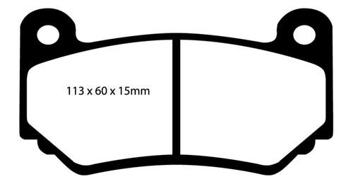 EBC DP21377 Greenstuff 2000 Front Brake Pads, Lotus Exige 1.8 Supercharged (240) 2008-2011