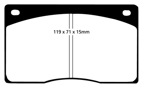 EBC 93-97 Aston Martin DB7 3.2 Supercharged Redstuff Front Brake Pads