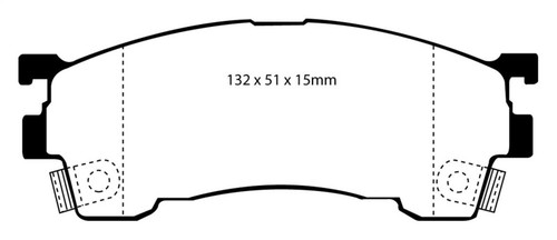 EBC DP3971C Redstuff Ceramic Front Brake Pads, Ford Probe 2.0 16v 1993-1997
