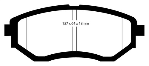 EBC DP31583C Redstuff Ceramic Front Brake Pads, Subaru WRX 2.0T (Excl 2022+ Models) 2016-2021