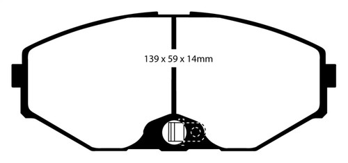 EBC DP31471C Redstuff Ceramic Front Brake Pads, Infiniti J30 3.0 1993-1997